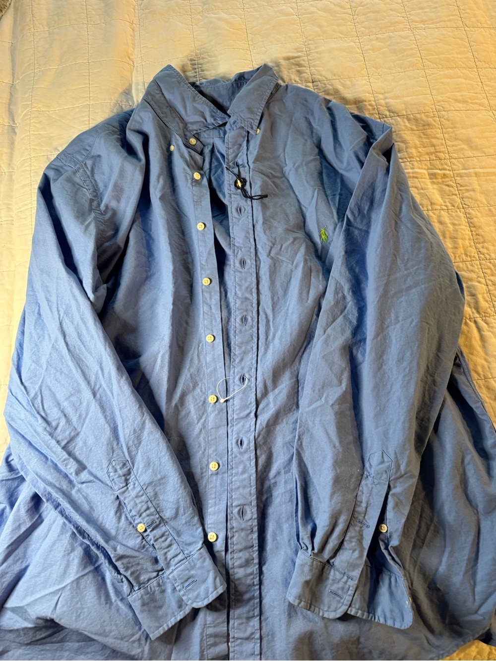 Ralph Lauren Light Blue Button-Front Shirt Jacket
